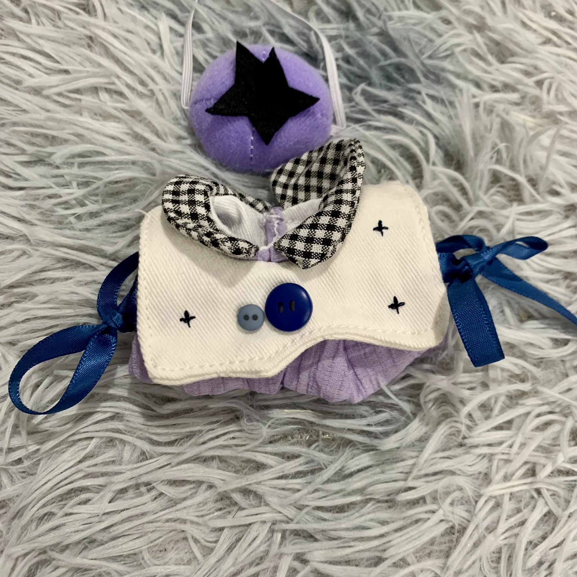 Set áo tím + nón 