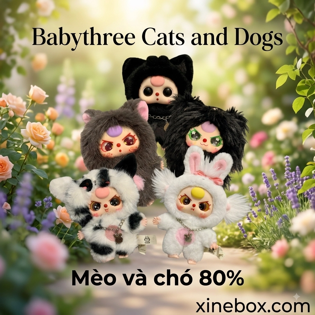 Babythree Cats and Dogs (Mèo & Chó) (Size 80% - CHÍNH HÃNG)