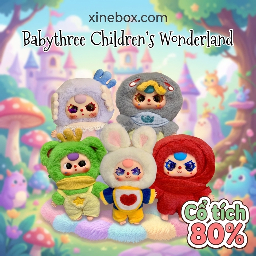 Babythree Children's Wonderland (Cổ tích V1) (Size 80% - CHÍNH HÃNG)