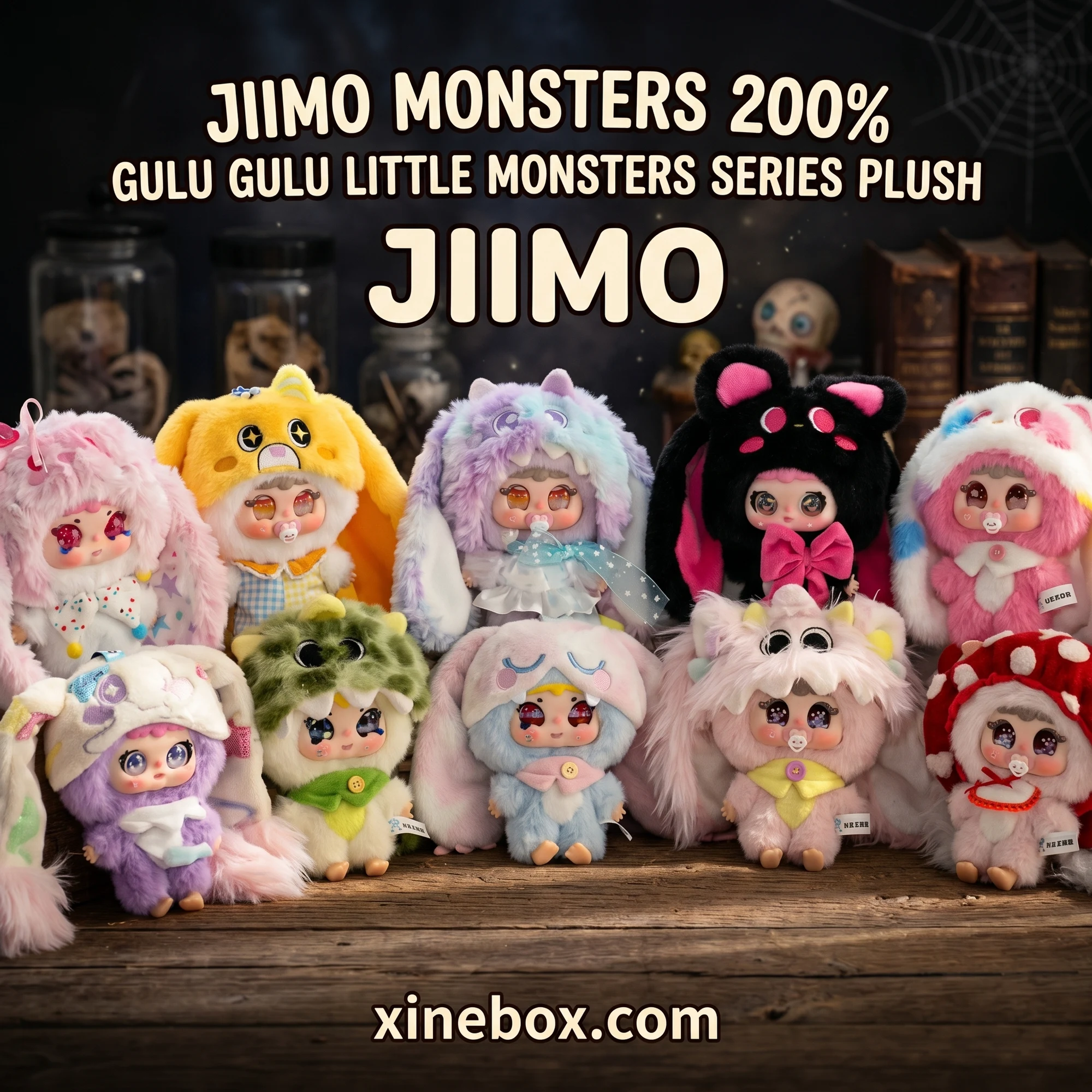 Jiimo Gulu Gulu Little Monsters (Size 200% - CHÍNH HÃNG)