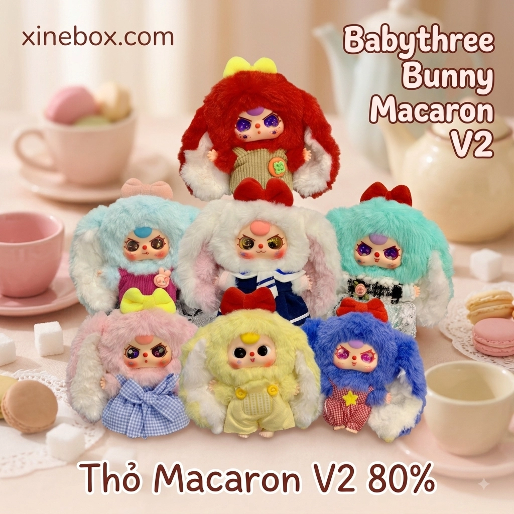Babythree Macaron V2 (Size 80% - CHÍNH HÃNG)