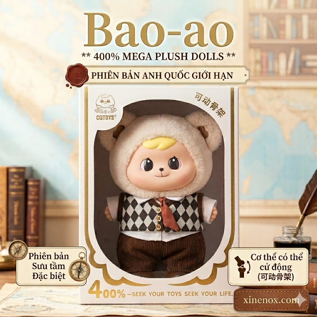 BaoAo Mega Plush Dolls - British Version Limited Edition 400% (CHÍNH HÃNG)
