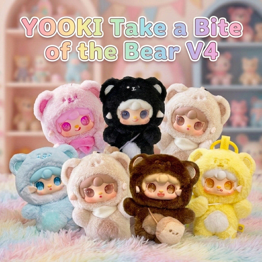 Yooki Take A Bite Of Bear (V4) (Size 80% - CHÍNH HÃNG)