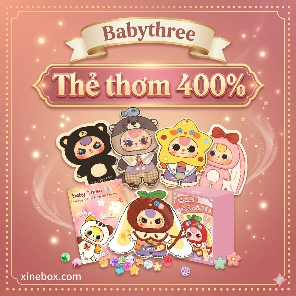 Babythree Thẻ thơm 400% (CHÍNH HÃNG)