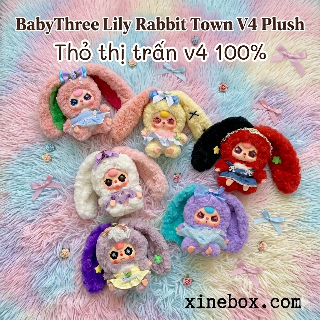 Babythree Thỏ thị trấn V4 (Size 100% - CHÍNH HÃNG)