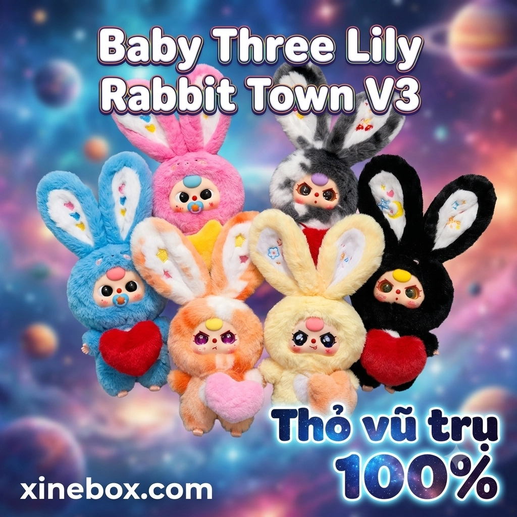 Babythree Thỏ vũ trụ (Size 100% - CHÍNH HÃNG)